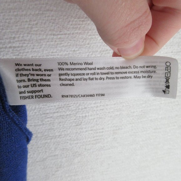 Eileen Fisher Blue Crew Neck Sweater - Picture 4 of 8